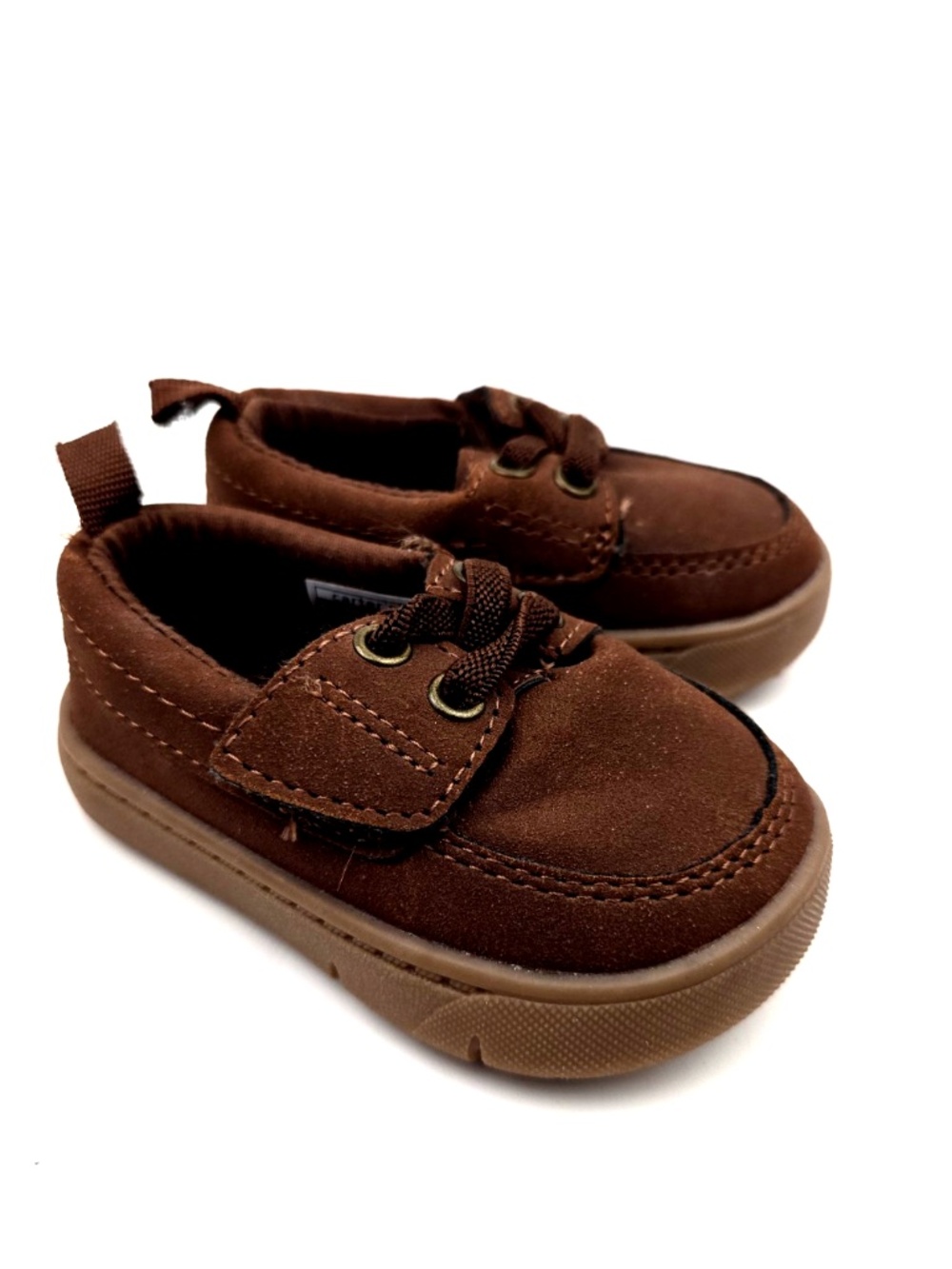 Carter's Baby Shoes Size 2m Boys Every Step First Walker Casual Slip On Brown